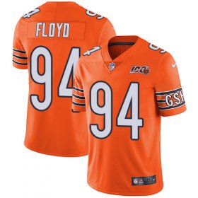 Wholesale Cheap Nike Bears #94 Leonard Floyd Orange Men\'s 100th Season Stitched NFL Limited Rush Jersey