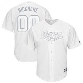 Wholesale Cheap Tampa Bay Rays Majestic 2019 Players\' Weekend Cool Base Roster Custom Jersey White