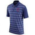 Wholesale Cheap Men's Chicago Cubs Nike Royal Dri-FIT Stripe Polo