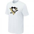 Wholesale Cheap Pittsburgh Penguins Big & Tall Logo White NHL T-Shirt