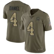Wholesale Cheap Nike Bears #4 Chase Daniel Olive/Camo Men's Stitched NFL Limited 2017 Salute To Service Jersey