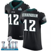 Wholesale Cheap Nike Eagles #12 Randall Cunningham Black Alternate Super Bowl LII Men's Stitched NFL Vapor Untouchable Elite Jersey