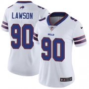 Wholesale Cheap Nike Bills #90 Shaq Lawson White Women's Stitched NFL Vapor Untouchable Limited Jersey