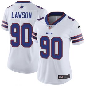 Wholesale Cheap Nike Bills #90 Shaq Lawson White Women\'s Stitched NFL Vapor Untouchable Limited Jersey