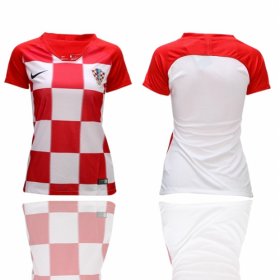 Wholesale Cheap Women\'s Croatia Blank Home Soccer Country Jersey