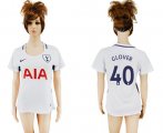 Wholesale Cheap Women's Tottenham Hotspur #40 Glover Home Soccer Club Jersey