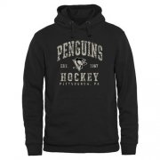 Wholesale Cheap Men's Pittsburgh Penguins Black Camo Stack Pullover Hoodie