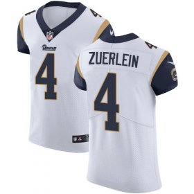 Wholesale Cheap Nike Rams #4 Greg Zuerlein White Men\'s Stitched NFL Vapor Untouchable Elite Jersey