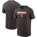 Wholesale Cheap Cleveland Browns Nike Split T-Shirt Brown