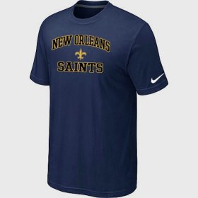 Wholesale Cheap Nike NFL New Orleans Saints Heart & Soul NFL T-Shirt Midnight Blue