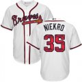 Wholesale Cheap Braves #35 Phil Niekro White Team Logo Fashion Stitched MLB Jersey