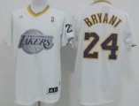 Wholesale Cheap Los Angeles Lakers #24 Kobe Bryant Revolution 30 Swingman 2013 Christmas Day White Jersey