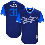 Wholesale Cheap Dodgers #31 Joc Pederson Royal "Dizzy" Players Weekend Authentic Stitched MLB Jersey