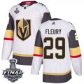 Wholesale Cheap Adidas Golden Knights #29 Marc-Andre Fleury White Road Authentic 2018 Stanley Cup Final Stitched Youth NHL Jersey
