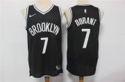 Wholesale Cheap Men's Brooklyn Nets #7 Kevin Durant Black 75th Anniversary Diamond 2021 Stitched Jersey
