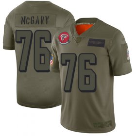 Wholesale Cheap Nike Falcons #76 Kaleb McGary Camo Youth Stitched NFL Limited 2019 Salute to Service Jersey