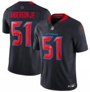 Cheap Men's Houston Texans #51 Will Anderson Jr. Navy 2024 2nd Alternate F.U.S.E Vapor Football Stitched Jersey
