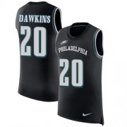Wholesale Cheap Nike Eagles #20 Brian Dawkins Black Alternate Men's Stitched NFL Limited Rush Tank Top Jersey