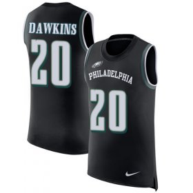 Wholesale Cheap Nike Eagles #20 Brian Dawkins Black Alternate Men\'s Stitched NFL Limited Rush Tank Top Jersey