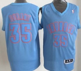 Wholesale Cheap Oklahoma City Thunder #35 Kevin Durant Revolution 30 Swingman Light Blue Big Color Jersey