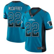 Wholesale Cheap Nike Panthers #22 Christian McCaffrey Blue Alternate Men's Stitched NFL Limited Rush Drift Fashion Jersey