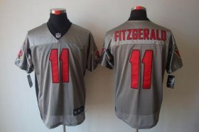 Wholesale Cheap Nike Cardinals #11 Larry Fitzgerald Grey Shadow Men\'s Stitched NFL Elite Jersey