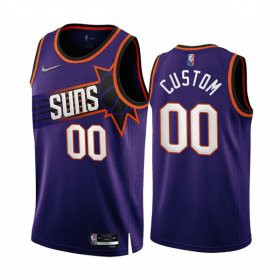 Wholesale Cheap Men\'s Phoenix Suns Active Player Custom 2022-23 Purple 75th Anniversary Icon Edition Stitched Jersey