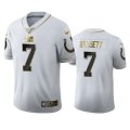 Wholesale Cheap Indianapolis Colts #7 Jacoby Brissett Men's Nike White Golden Edition Vapor Limited NFL 100 Jersey