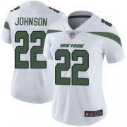 Wholesale Cheap Nike Jets #22 Trumaine Johnson White Women's Stitched NFL Vapor Untouchable Limited Jersey