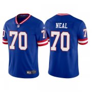 Wholesale Men's New York Giants #70 Evan Neal Royal Vapor Untouchable Limited Stitched Jersey