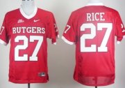 Wholesale Cheap Rutgers Scarlet Knights #27 Ray Rice Red Jersey