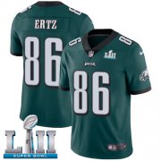 Wholesale Cheap Nike Eagles #86 Zach Ertz Midnight Green Team Color Super Bowl LII Youth Stitched NFL Vapor Untouchable Limited Jersey