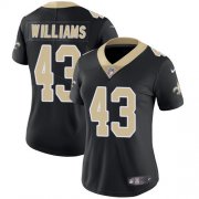 Wholesale Cheap Nike Saints #43 Marcus Williams Black Team Color Women's Stitched NFL Vapor Untouchable Limited Jersey