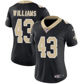 Wholesale Cheap Nike Saints #43 Marcus Williams Black Team Color Women\'s Stitched NFL Vapor Untouchable Limited Jersey