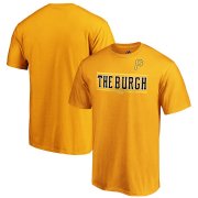 Wholesale Cheap Pittsburgh Pirates Majestic 2019 MLB Little League Classic Wordmark T-Shirt Gold
