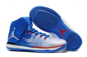 Wholesale Cheap Men\'s Air Jordan 31 Shoes Blue/grey-red