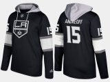 Wholesale Cheap Kings #15 Andy Andreoff Black Name And Number Hoodie