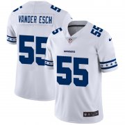 Wholesale Cheap Dallas Cowboys #55 Leighton Vander Esch Nike White Team Logo Vapor Limited NFL Jersey