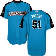 Wholesale Cheap Royals #51 Jason Vargas Blue 2017 All-Star American League Stitched MLB Jersey