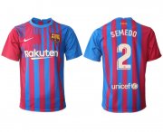 Wholesale Cheap Men 2021-2022 Club Barcelona home aaa version red 2 Nike Soccer Jerseys