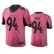 Wholesale Cheap Atlanta Falcons #94 Deadrin Senat Pink Vapor Limited City Edition NFL Jersey