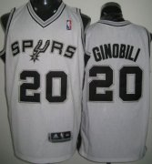 Wholesale Cheap San Antonio Spurs #20 Manu Ginobili White Swingman Jersey