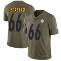 Wholesale Cheap Nike Steelers #66 David DeCastro Olive Youth Stitched NFL Limited 2017 Salute to Service Jersey