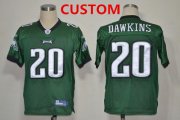 Cheap Reebok Philadelphia Eagles Custom Dark Green Jersey