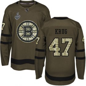 Wholesale Cheap Adidas Bruins #47 Torey Krug Green Salute to Service Stanley Cup Final Bound Stitched NHL Jersey