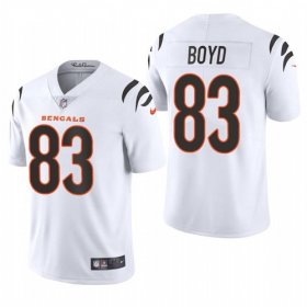 Wholesale Cheap Men\'s Cincinnati Bengals #83 Tyler Boyd 2021 New White Vapor Untouchable Limited Stitched Jersey
