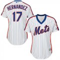 Wholesale Cheap Mets #17 Keith Hernandez White(Blue Strip) Alternate Women's Stitched MLB Jersey