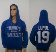 Wholesale Cheap CCM Toronto Maple Leafs #19 Joffrey Lupul Blue Lace Up Hoodie