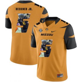 Wholesale Cheap Missouri Tigers 5 Terry Beckner Jr. Gold Nike Fashion College Football Jersey