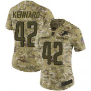 Wholesale Cheap Nike Lions #42 Devon Kennard Camo Women's Stitched NFL Limited 2018 Salute to Service Jersey